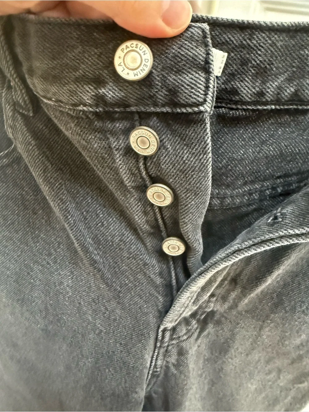 Lane Bryant Black Washed Wide Leg Jeans - Picture 2 of 6